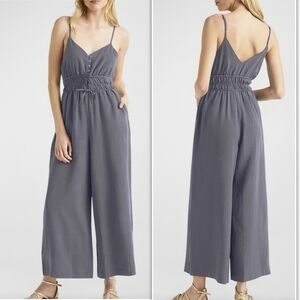 Splendid Presley Spaghetti-Strap Wide-Leg Ankle Jumpsuit